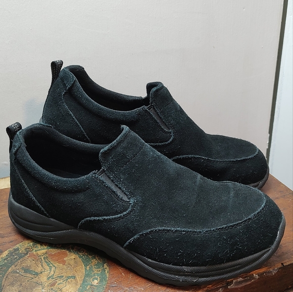 L.L. Bean black suede slip on Men's Shoes Size 10.5 - Picture 14 of 16